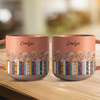 Custom Name & Birthflower Pottery Mug For Book Lovers TH10 170305