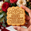 Custom Family Name Merry Christmas Cookie Cutter & Stamp CH07 181100