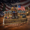 Personalized Firefighter 250 Years Of Freedom 1776–2026 Acrylic Block Plaque - Firefighter Gift, Patriotic Memorial Decor HO82 901886