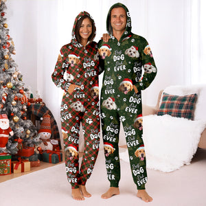 Custom Face Cute Best Dad, Mom Ever Christmas Onesie Pajamas LM32 897285