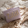 Personalized Name Seersucker Makeup Bag - Gift For Mom, Girlfriend, Women, Summer Gift HO82 902064