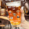Custom Photo Happy Father's Day From Furry Babies Personalized Beer Glass CH07 895554