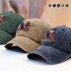 America 250th Anniversary 1776-2026 Patriotic Washed Denim Baseball Cap HA75 920850