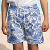 America 250th Anniversary 1776-2026 Toile De Jouy Style Kid Beach Short TH10 169409
