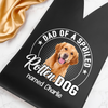 Custom Dog Photo Dad Of A Spoiled Rotten Dog Leather Wine Bag LM32 893879