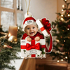 Custom Photo Baby Christmas Gift Box 2D Flat Acrylic Ornament LM32 897211