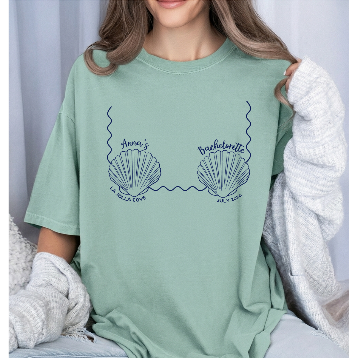 Personalized Mermaid Beach Bachelorette Comfort Shirt – Bride Tribe Gift LM32 669495