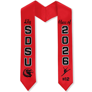 Personalized Senior Graduation Stole – Custom Graduation Sash Gift LM32 897705