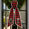 Personalized Monogram Plaid Wreath Sash For Christmas TH10 170795