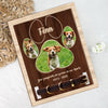 Custom Photo Your Pawprints Are Forever On Our Hearts Memorial 2-Layers Wooden Collar Frame LM32 893787