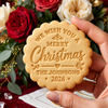 Personalized Family Name We Wish You A Merry Christmas Cookie Stamp, Holiday Baker Gift HO82 904126