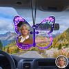 Custom Photo Your Wings Were Ready But My Heart Was Not Butterfly Memorial Car Hanging LM32 669413