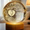 Custom Photo Engraved Crystal Ball LED Night Light Personalized Memorial Gift HO82 901420