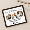 Upload Photo Happy Father's Day, Dog 2-Layered Wooden Plaque With Stand HA75 892518