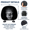Ghost Face Car Headrest Covers, Scary Face Printing Auto Seat Universal Elastic HO82 903192