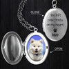 Custom Photo You Left Paw Prints On My Heart Dog Memorial Locket Necklace HO82 893674