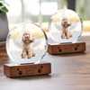 Custom Dog Photo Gift Memorial Round Acrylic Frame Block HO82 894172