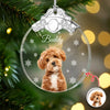 Custom Photo Dog Metal Top Glass Ornament For Christmas TH10 894881