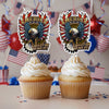 America Eagle Love It Or Leave It Cupcake Topper HA75 898842