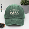 Mes personnes préférées m’appellent Papi – Casquette en jean délavé vintage personnalisée TH10 169509
