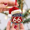 Custom Name Route 66 Acrylic Ornament, Christmas Decor For Car Lover TH10 171279