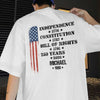 Personalized 250 Years Of America Back Shirt – Independence 1776 Constitution 1787 Bill Of Rights Patriotic USA TH10 898929