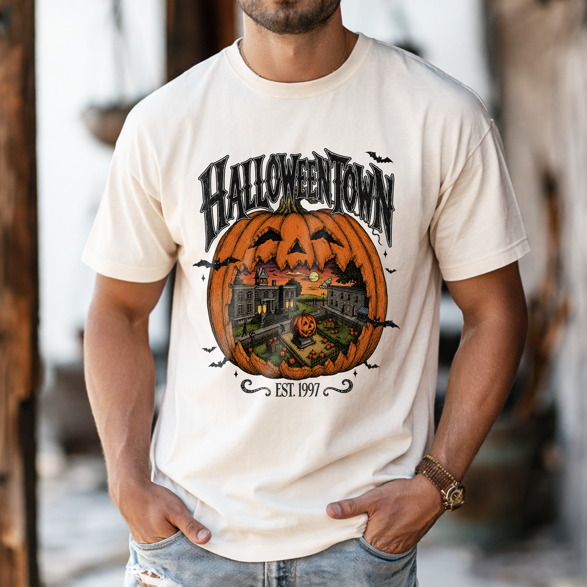 Retro Pumpkin Halloweentown EST 1998 Vintage Comfort Shirt LM32 669561