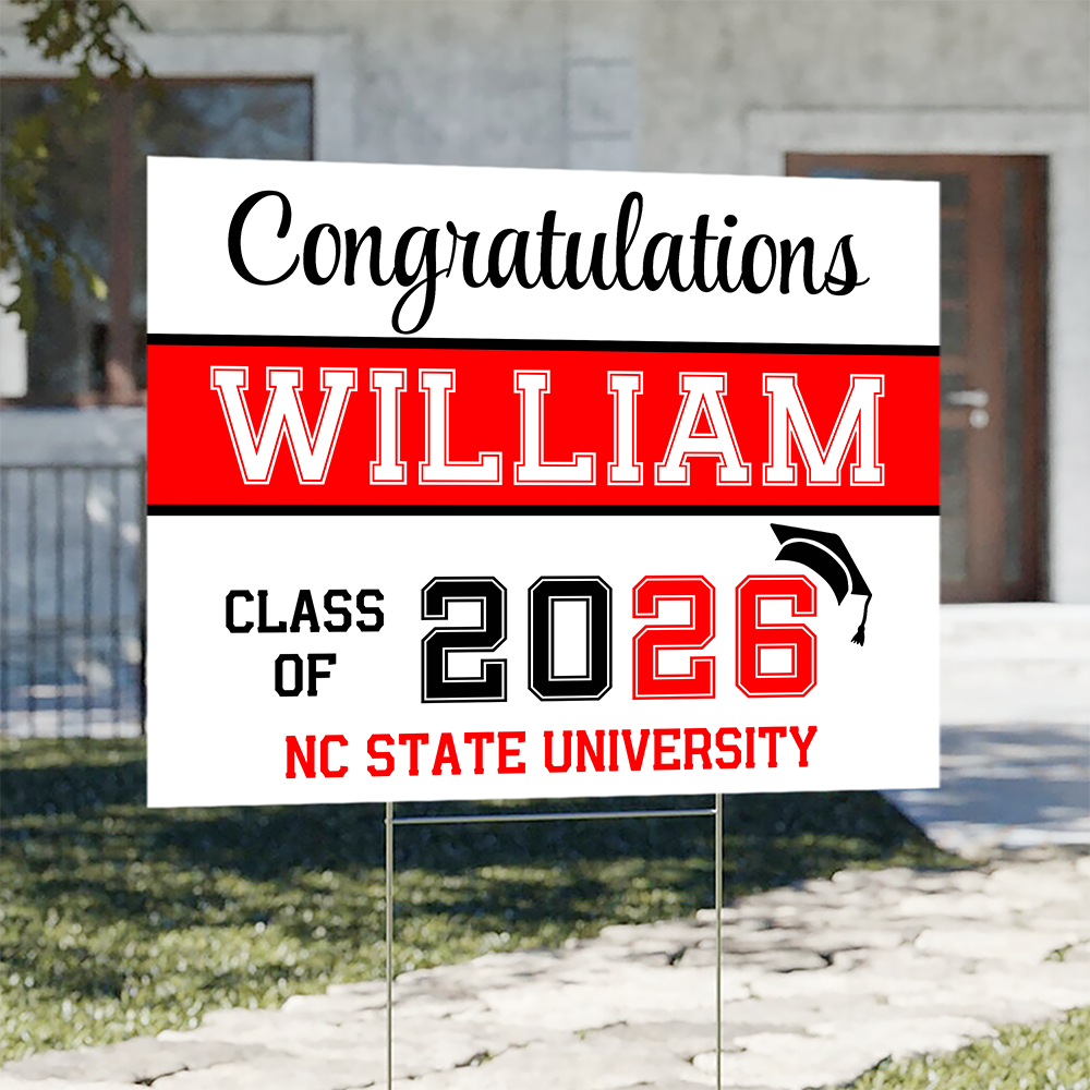 Personalized Congratulations Class Of 2026 Graduation Yard Sign TH10 898807