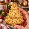 Personalized Name Merry Christmas - Christmas Tree Shaped Cookie Stamp HA75 57016