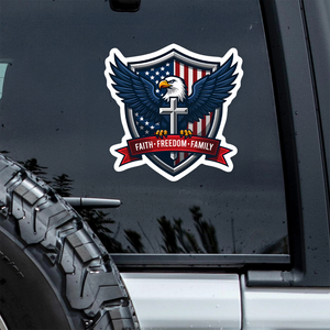 Faith Freedom Family USA 250th Anniversary Car Window Decal Sticker TH10 898075
