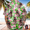 Personalized American Football With Tropical Pattern Hawaiian Shirt HO82 901176