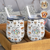 Custom Photo Just A Girl Who Loves Dogs Wine Tumbler HA75 897100