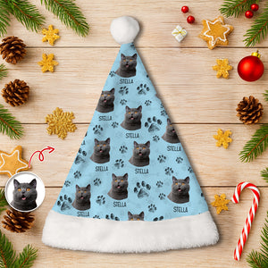 Custom Photo Dog Cat Paw For Dog Cat Lovers Santa Hat LM32 895347