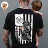 Custom Photo Happy Father's Day To Best Dog Dad Flag Back Dark Shirt HO82 902804