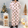 Custom Dog Photo Cute Plaid Pajamas, Personalized Pet Holiday Sleepwear CH07 180878