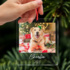 Custom Dog Photo Acrylic Ornament Christmas Gift For Dog Lovers LM32 895769