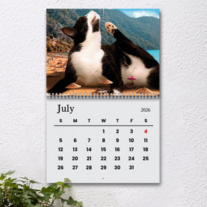 Funny Lazy Cats Wall Calendar 2026 For Cat Lovers LM32 897309
