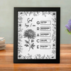 God Says I Am Name Letter In Bible Toile De Jouy Style - Personalized Picture Frame CH07 896820