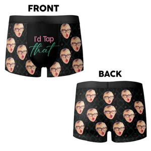Custom Photo I'd Tap That Men's Boxer Gift for Golf Lovers LM32 897637
