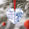 Custom Photo Dog Cat Memorial Heart Shaped Ceramic Ornament HA75 919454