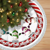Custom Crochet Snowman Our Christmas Our Story Family Tree Skirt HO82 900068