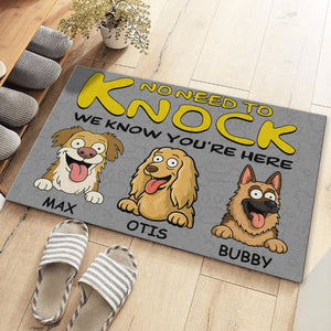 Custom Dog Photo No Need To Knock Personalized Doormat For Dog Lovers LM32 893357