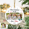 Custom Photo First Christmas As My Dad Ceramic Ornament CH07 899034
