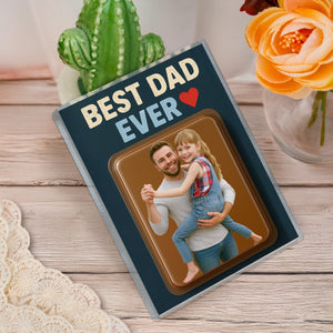 Custom Photo Dad And Kid Action Figure Acrylic Block Plaque, Unique Keepsake HO82 894000