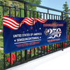 Custom Name USA 250 Freedom Banner – 1776–2026 Semiquincentennial Patriotic Party Decoration HO82 902208