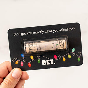 Personalized Gift Merry Christmas BRUH Money Holder Card LM32 897325