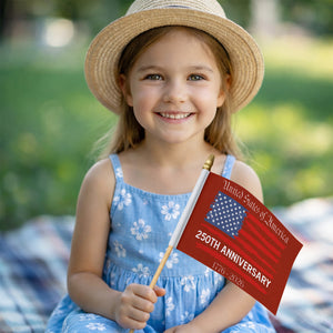 USA 250th Anniversary Us Flag Handheld Flag HA75 898846