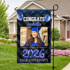 Custom Photo Congrats 2026 Multicolor Glitter Balloon Graduation Garden Flag HA75 920460