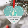 I Want To Grow Old With You Custom Couple Glass See 2D Flat Acrylic Ornament CH07 899868