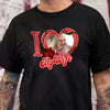 Custom Photo I Love My Girlfriend, Boyfriend, Wife, Husband Dark Shirt Ha75 920104